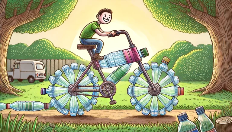 DIY: Repurposing Old Water Bottles into Bicycles
