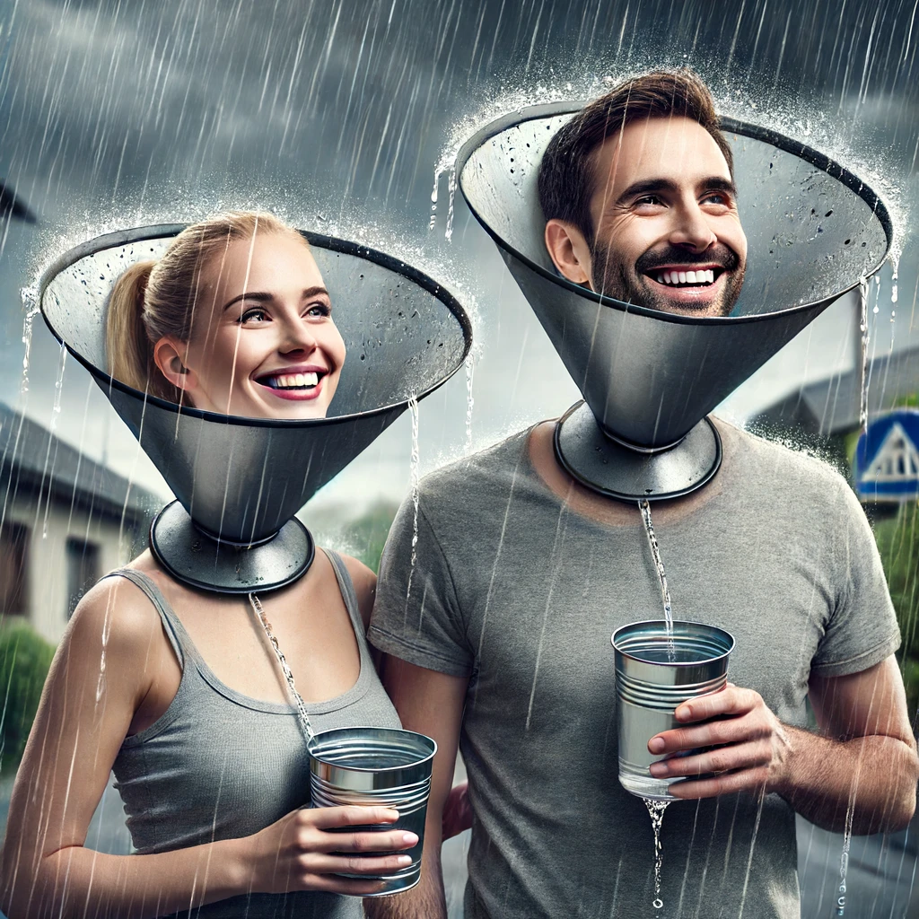 DIY Project: Repurpose Dog Cones for Personal Rainwater Collection