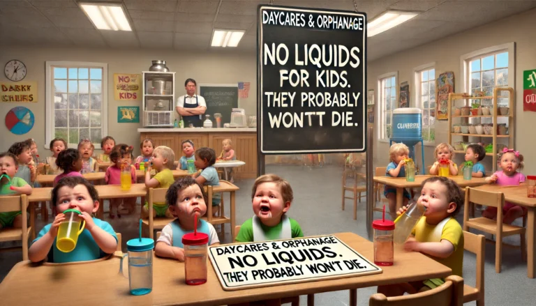 Daycares and Orphanages to Stop Providing Liquids to Kids