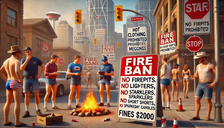Calgary Enforces Mandatory Fire Ban and Prohibits “Hot” Clothing
