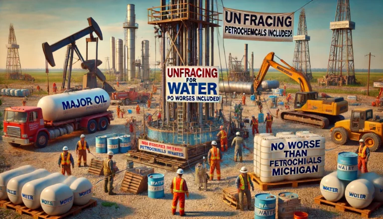 Major Oil Producers Unfracing Wells to Pull Water from the Ground