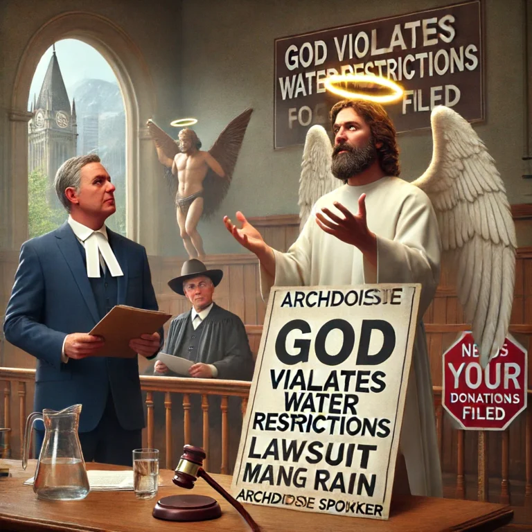 City of Calgary Files Lawsuit Against God for Violating Water Restrictions