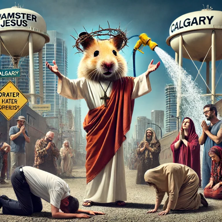 Local Fundamentalist Christians Pray for Water System Repair, Find Hamster with Stigmata