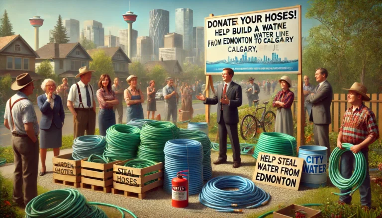 Calgary Asks Citizens to Donate Hoses for the ‘Steal Water from Edmonton’ Project