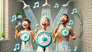 People singing short songs in the shower